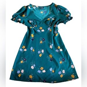 Floral Teal Dress
